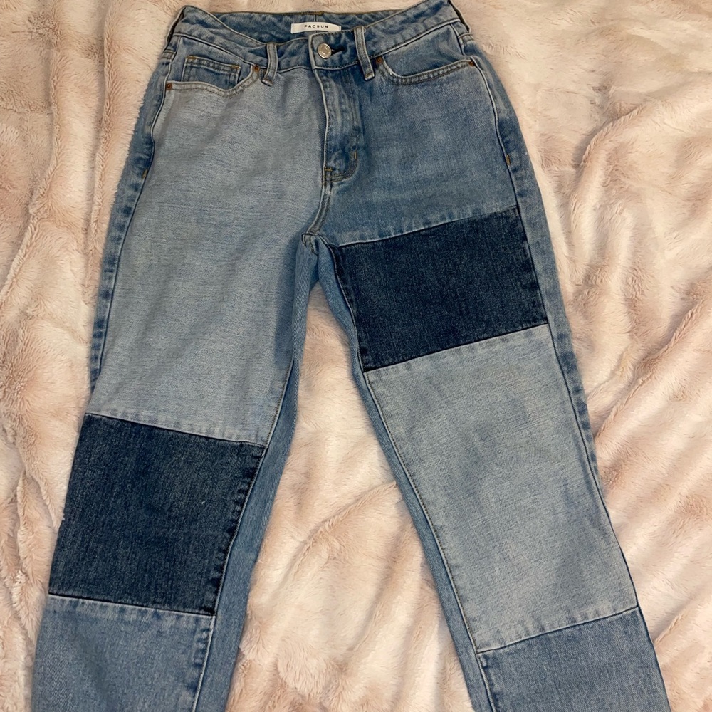 PACSUN PATCHWORK JEANS